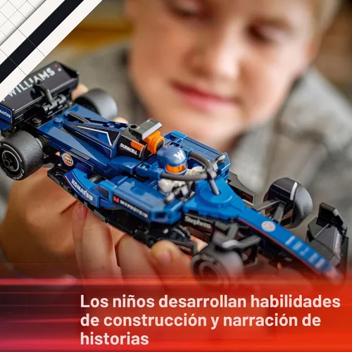 Vista 5 de LEGO Speed Champions Williams Racing FW46 F1 - Juego de construcción para niños, niños y niñas, a partir de 10 años, auto de juguete para fanáticos