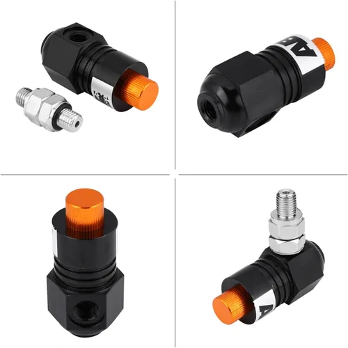 Vista 4 de ABS para motocicleta Sistema de frenado antibloqueado de la motocicleta Sistema de asistencia de pinza de freno de tornillo ABS negro 2.638 in