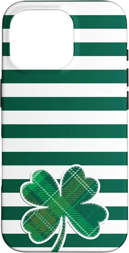Vista 20 de Funda de trébol verde para iPhone 16 Día de San Patricio