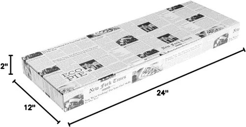 Vista 72 de Restaurantware - Cajas para pizza, 50 unidades, 14 x 7 x 1.5 pulgadas, embalaje de papel de cartón corrugado con bloqueo de pestañas, resistente a