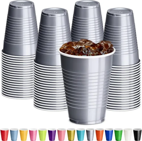 Vista 16 de DecorRack - Vasos desechables y reutilizables de 12 onzas para fiestas de cumpleaños, despedidas de soltera, campamentos, eventos en interiores y al