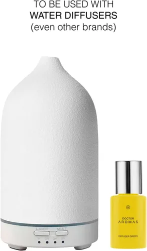 Vista 2 de Doctor Aromas - Recambios de aceites esenciales terapéuticos de primera calidad, aroma orgánico, seguro para difusores, aromaterapia, limón, lavanda