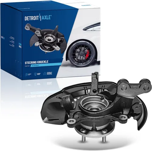 Vista 24 de Detroit Axle - Kit de nudillos traseros izquierdo FWD para Hyundai Santa Fe 2007-2009 Veracruz 2007-2012, reemplazo del conjunto de cojinete