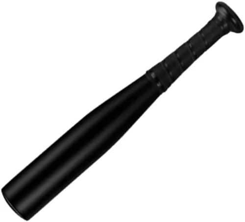 Vista 9 de Bate de béisbol de aluminio de una mano de 17 pulgadas, bate de sóftbol, para el hogar/coche/defensa personal, práctica de bateo, bate de aluminio