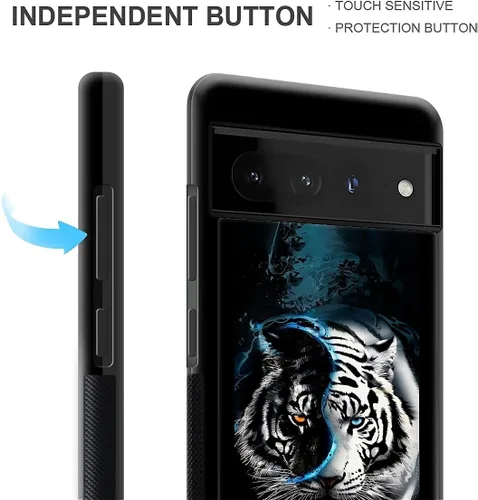 Vista 485 de Compatible con Google Pixel 4A 5G Mobile Case Creative Acrylic Panel trasero Silicona Protección Grip especialmente diseñado para Google Pixel 4A 5G