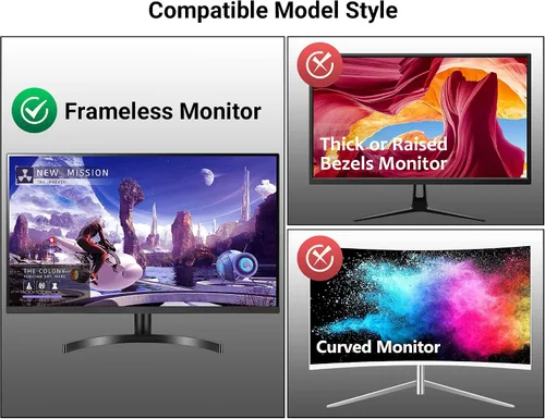 Vista 9 de FILMEXT Paquete de 2 Filtros de Pantalla de Privacidad para Computadora de 22 Pulgadas para Monitor de Escritorio/Sin Marco Todo en Uno 16:10