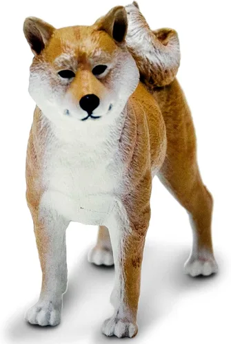 Vista 6 de Safari Ltd. Figura Shiba Inu – Figura realista de perro de plástico de 3 pulgadas – Divertido juguete educativo para niños, niñas y niños a partir