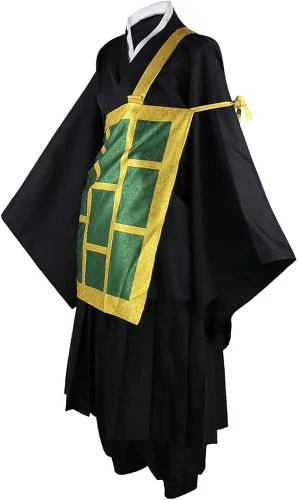 Vista 2 de Geto Suguru - Disfraz de cosplay Geto Suguru kimono para escenario, traje completo de Halloween para hombre