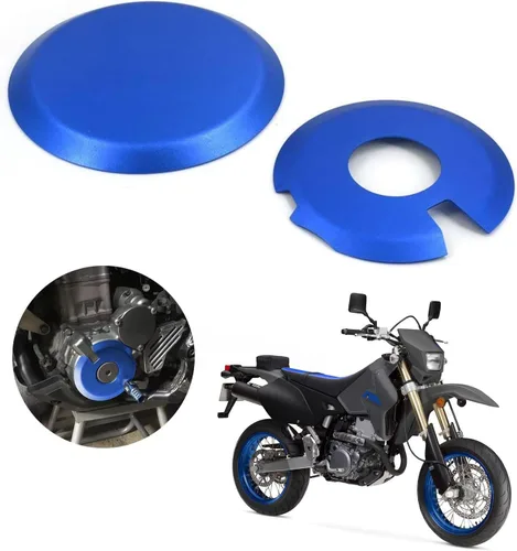 Vista 10 de AnXin Juego de protectores de cubierta del embrague del motor para DRZ400 DRZ400S DRZ400SM DRZ400E KLX400, juego de salvamotores de aleación de Negro