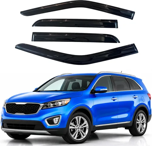Vista 45 de Visera de ventana IG para Ford Focus Sedán y Hatchback 2012-2018, Protector de ventana lateral para lluvia y viento estilo Mugen, extra duradero