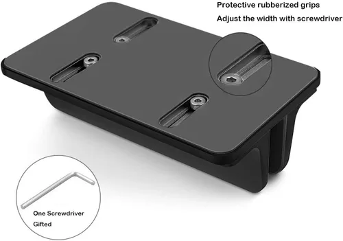 Vista 2 de Soporte vertical de escritorio con base ajustable, soporte para laptop compatible con todos los portátiles, MacBook, Surface, Dell, juegos, iPad