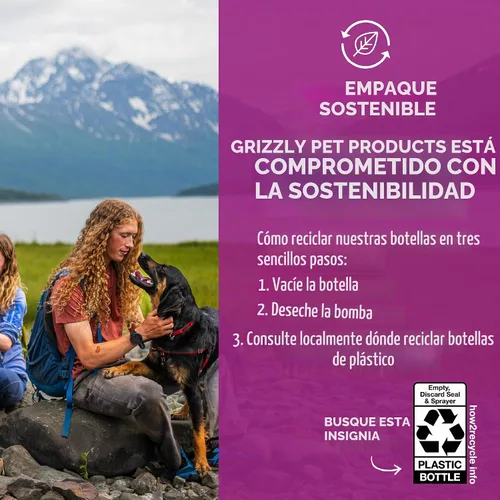 Vista 9 de Grizzly Wild - Suplemento antioxidante natural de aceite de krill antártico para perros, 8 onzas