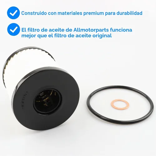Vista 4 de Filtro de aceite, repuesto 11427622446 compatible con Mini Cooper y Mini Cooper S - Mini Cooper 2007-2015, Mini Cooper Countryman 2011-2016, Mini