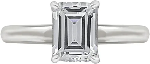 Vista 5 de Tienda Collection Anillo solitario de plata de ley con forma de fantasía hecho con circonitas de elementos infinitos