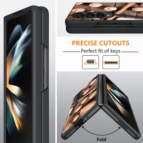 Vista 4 de Funda protectora para Samsung Galaxy Z Fold 3, Slim Fit Hard PC antigolpes, antiarañazos, elegante funda protectora para Samsung Galaxy Z Fold 3 5G