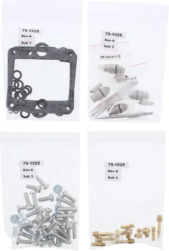 Vista 2 de All Balls Kit de reconstrucción de carburador de carreras 26-1680 compatible con/reemplazo para Yamaha FJ1200 1989-1993