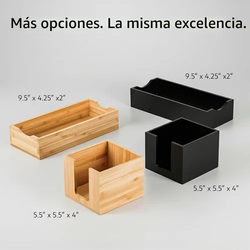 Vista 5 de Restaurantware Servilletero de cóctel de 5.5 x 4 pulgadas, 1 servilletero cuadrado plano – para bares, mesas de cocina o encimeras, resistente Negro