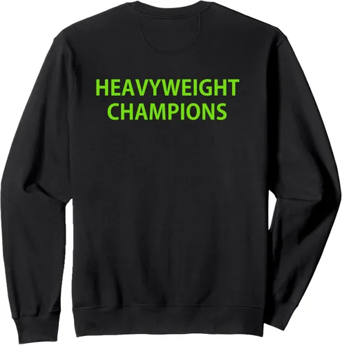 Vista 3 de Catfish Sumo Sudadera de campeones pesados, parte delantera y trasera, Negro