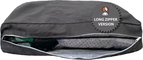 Vista 55 de Molly Mutt Pequeña Funda para Cama de Perro, Amarillo por la Mañana, Verde Oliva y Azul Claro