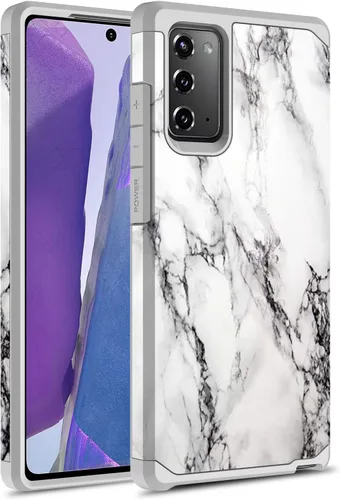 Vista 6 de Rosebono - Funda compatible con Samsung Galaxy Note 20 Ultra, delgada, híbrida, cubierta dura gráfica, a la moda, linda funda de silicona colorida