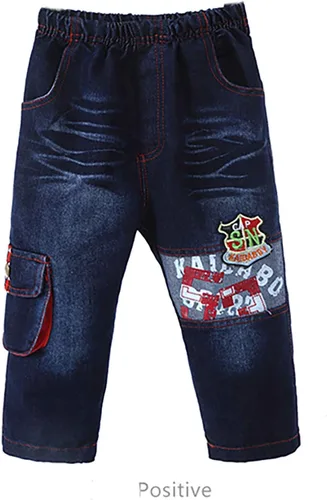 Vista 6 de Yao 1T-5T - Ropa de niño pequeño, conjuntos de ropa de otoño para bebé, 3 piezas, chaleco de mezclilla, sudaderas con capucha de algodón, jeans