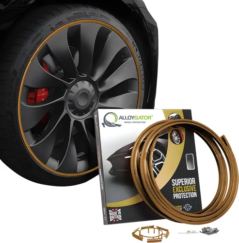 Vista 23 de AlloyGator Protector de Llanta Dorado para Ruedas de Automóvil (Se Adapta a Ruedas de 12-24" de Diámetro) - Paquete de 4 Protectores de Rueda