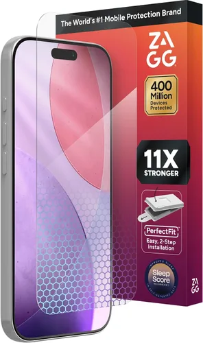 Vista 17 de ZAGG XTR para iPhone SE (3ª/2ª generación), 8, 7, 6s, 6, vidrio, protección D3O de borde a borde, filtro de luz azul, InvisibleShield, sensibilidad