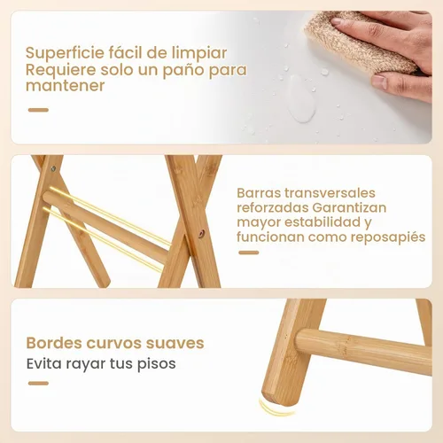 Vista 7 de Giantex Mesa plegable para TV – Juego de 2 bandejas de TV de bambú para comer en el sofá, sofá plegable para espacios pequeños, sala de estar