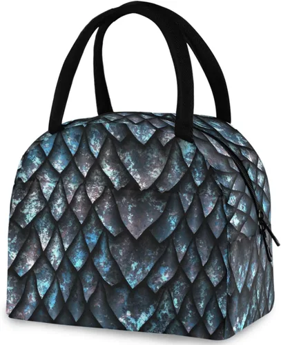 Vista 14 de Bolsa de almuerzo reutilizable para mujer africana con bolsillo frontal con cierre de cremallera aislada, bolsa térmica para el trabajo, picnic