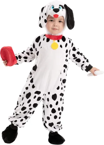 Vista 2 de Spooktacular Creations Halloween Toddler Dalmatian Costume for Kids, Baby Halloween Dress Up Party