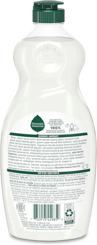 Vista 2 de Seventh Generation Jabón Líquido para Platos Ralladura de Clementina Hierba Limón Jabón Líquido Lavavajillas 19 oz