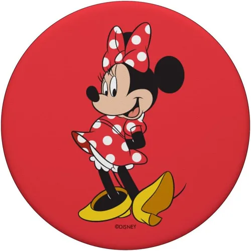 Vista 3 de Disney Minnie Mouse Classic Pose on Red PopSockets PopGrip: agarre intercambiable para teléfonos y tabletas