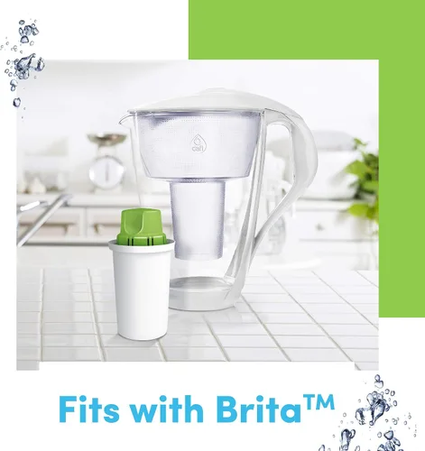 Vista 7 de Dafi Cartucho de filtro de agua alcalino, paquete de 3 unidades, sin BPA, repuesto de filtro de agua compatible con jarra Brita y otros, purificador