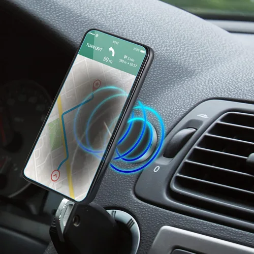 Vista 2 de TOODOO Soporte magnético para teléfono celular, 4 piezas, soporte para teléfono celular, soporte universal para automóvil, soporte magnético plano