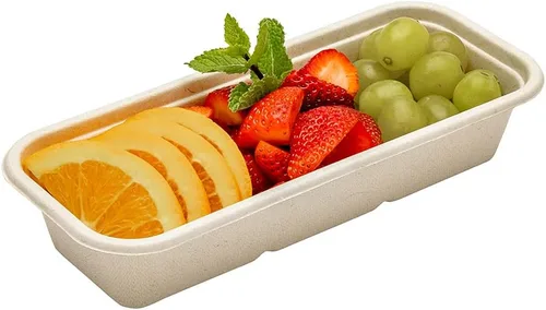 Vista 9 de Restaurantware -Solo tapas: tapas Pulp Tek de 9 x 4 pulgadas para contenedores de bagazo de 17 onzas, 100 tapas herméticas para contenedores