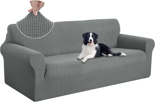 Vista 56 de U-NICE HOME Funda para sofá biplaza elástica, cubierta para sofá, funda para sillón, protector de muebles para sofá con 2 cojines, funda para sofá