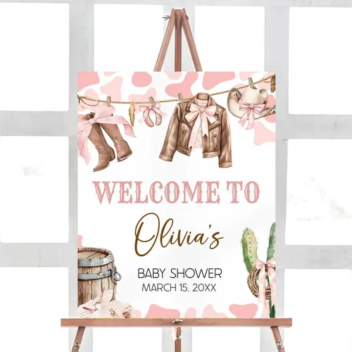 Vista 19 de Letrero de bienvenida para baby shower, personalizable, tema Berry Sweet, varios tamaños