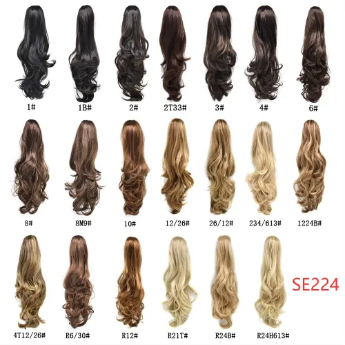 Vista 8 de Extensión de cola de caballo sintética para mujer, con cordón ajustable, pinza de mandíbula, larga, rizada, ondulada, cola de caballo, uso diario
