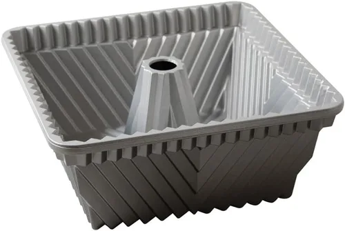 Vista 5 de Nordic Ware Bundt Sartén cuadrada, capacidad de 10 tazas, grafito