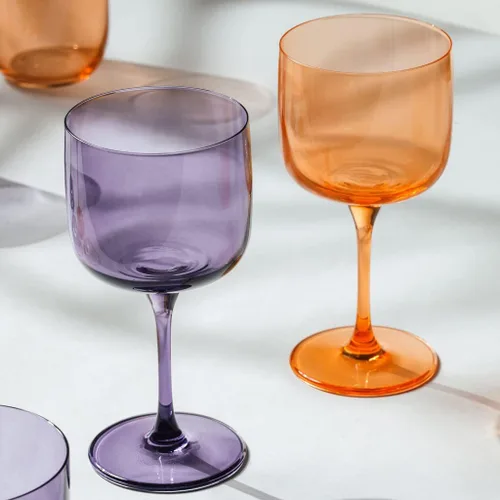 Vista 5 de Villeroy & Boch Par de copas de vino de albaricoque/agua