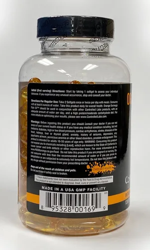 Vista 4 de CONTROLLED LABS Paquete de salud general, 45 porciones de tríada naranja, 90 unidades Orange Health IQ, 120 unidades de aceite de pescado de oximega
