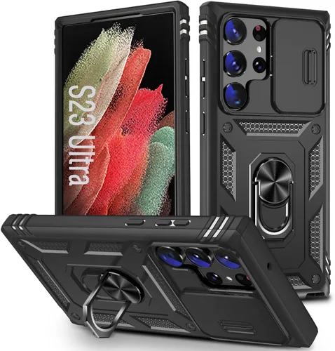 Vista 11 de Funda para Galaxy Note 20 Ultra, a prueba de golpes, resistente a los impactos con cubierta protectora de lente deslizante para Samsung Galaxy Note