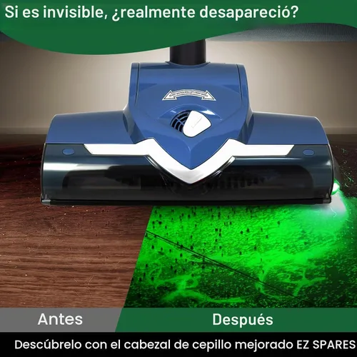 Vista 7 de EZ SPARES Cabezal de cepillo turbo de repuesto con pantalla LED de polvo, cepillo universal para aspiradora compatible con la mayoría de marcas