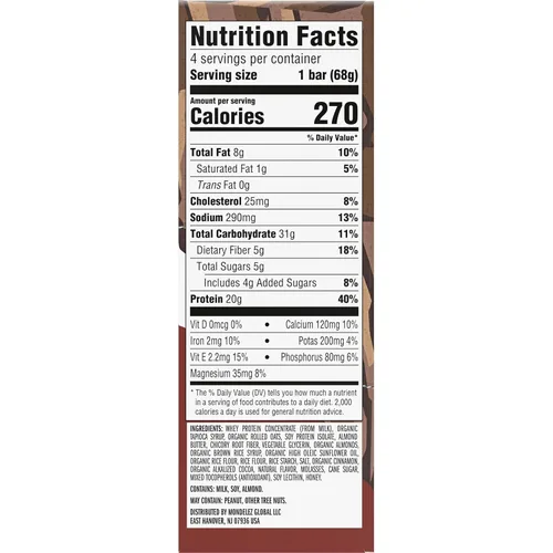 Vista 3 de CLIF - Barras de proteína de tostadas francesas de canela y alta proteína