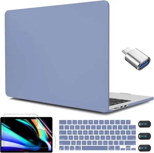 Vista 10 de CISSOOK para MacBook Air 13.6 M4 M3 M2 Funda 2025 2024 2022 Release, Carcasa Rígida de Plástico y Cubierta de Teclado y Adaptador USB para MacBook