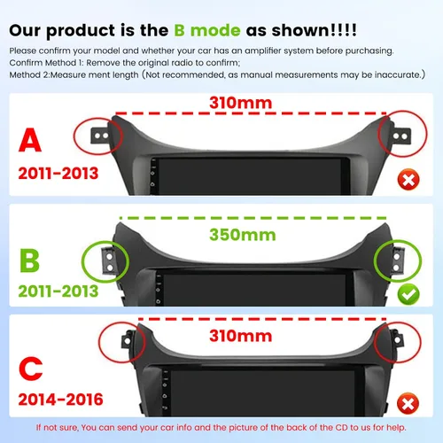 Vista 3 de 8 Core 4+64G 9 "Android 15 Estéreo del coche para Hyundai Elantra 2011-2013