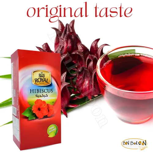Vista 7 de Royal Natural Hibiscus Flower Tea Bags Pure Natural Seco Roselle Egipcio Herbario Libre de Cafeína Egipto Asuani Asuán Chai Hybiscus Hibscus Té