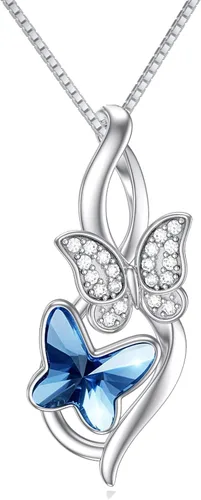Vista 63 de Collar de plata de ley para hermanas, joyas de cumpleaños para hermanas y amigas