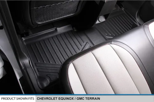 Vista 4 de MAXLINER - Juego de alfombrillas de suelo de ajuste personalizado de 2 filas compatibles con GMC Terrain 2010-2011