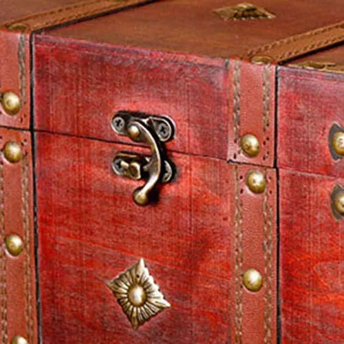 Vista 6 de RFME Joyero - Organizador de joyas grande de madera con cajones